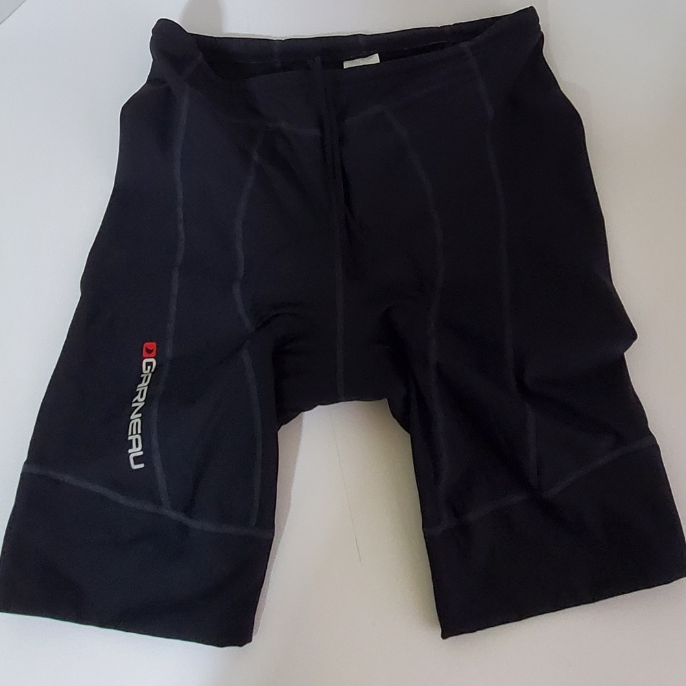 Mens Black Athletic Competive Biker/cycline Shorts With Padding, Size M